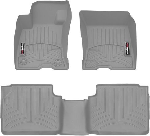 WeatherTech Custom Fit FloorLiners for Ford Escape Hybrid, Escape Plug-in Hybrid, 1st & 2nd Row (4417191-4416072), Black in Kuwait