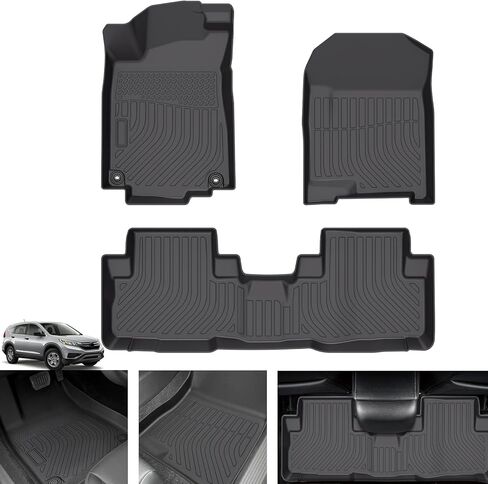 سجادات أرضية لسيارة Honda CRV Touring 2012-2016، فقط مع مضخم الصوت، وبطانات أرضية TPE للمقعد الأمامي والخلفي حماية مقاومة للماء، مناسبة خصيصًا لسجادات أرضية Honda CR-V 2014، سجادة أرضية CRV من الجيل الرابع in Kuwait