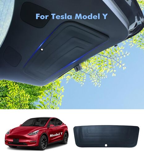 PM Auto Rear Trunk Tailgate Mat for Tesla Model Y 2020-2024 Rear Trunk Scuff Plate Protective Accessories Tailgate Liner TPE Pad Protector Mat Model Y Cover Protector in Kuwait