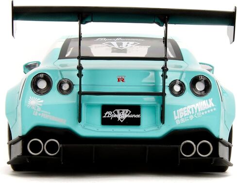 Jada Pink Slips 2020 Liberty Walk GT35 Type2 Nissan GTR R35-1:18 Scale Diecast Model with Opening Doors and Working Steering - for Collectors and Enthusiasts 14+ - Mint Green in Saudi Arabia