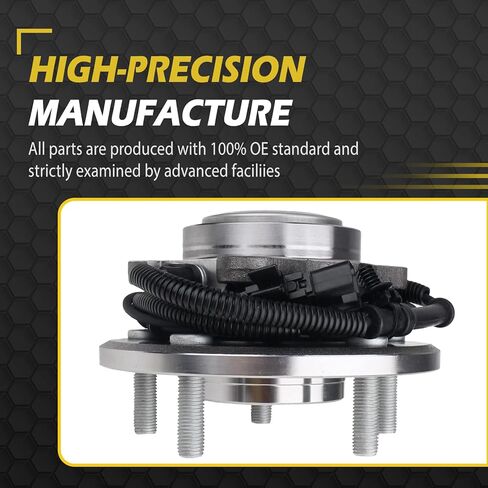 Rear Wheel Bearing Hub Assembly, for 2012 2013 2014 2015 2016 Chrysler Town & Country Wheel Bearing, for Dodge Grand Caravan, Ram C/V Replacement, 2PCS in Saudi Arabia