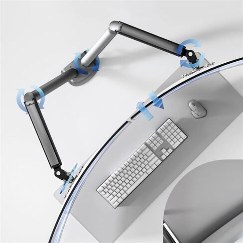 Monitor Mount Dual Monitor Stand for 17-32 Inch Screens, Dual Monitor Mount with VESA 75/100 mm, Height-Adjustable Monitor Desk Mount, Each Arm Supports up to 19.8 lbs Monitor Table in Saudi Arabia