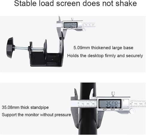 Universal Tv Stand Monitor Mount with Swivel, Tilt, Height Adjustable for 12-27 Inch Screens in Saudi Arabia