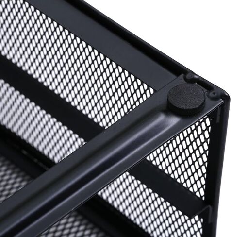 Computer Desk Storage Organizer Monitor Stand Metal Mesh Supplies for Desktop Laptop Organizer Storage Organize for Desktop Laptop in Saudi Arabia