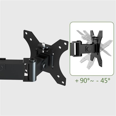 Height Adjustable Steel Monitor Stand with Full Articulation Mount Arm,6 Monitor Mount Desk Stand, for Most 17-32" Monitors, Holds Up to 19.8Lbs Per Arm Monitors Arm in Saudi Arabia