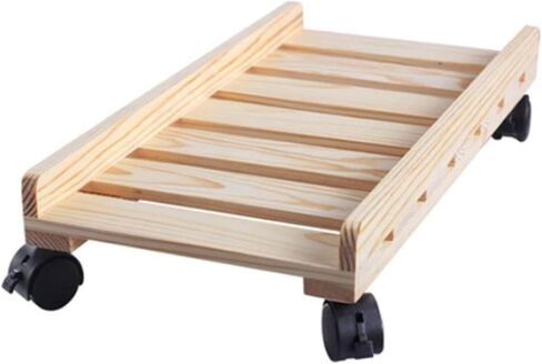 Adjustable Rolling Monitor Stand with Locking Wheels for Desktop Pc Floor Storage Under Desk in Saudi Arabia