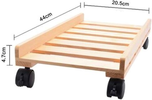 Adjustable Rolling Monitor Stand with Locking Wheels for Desktop Pc Floor Storage Under Desk in Saudi Arabia