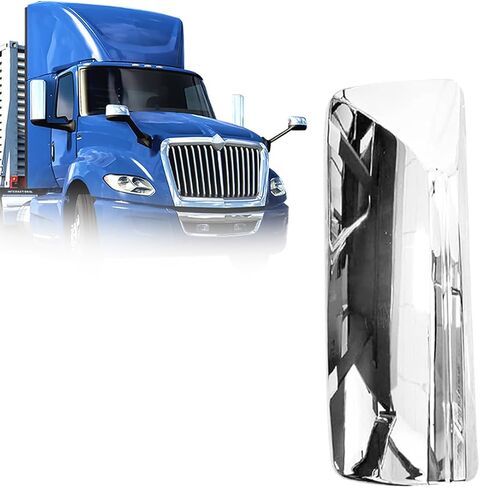 Chrome Door Mirror Cover Left Driver Side LH Compatible With International LT625 2018+ Truck in Kuwait