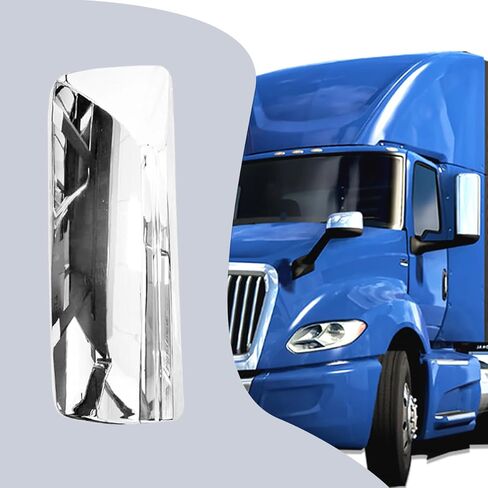 Chrome Door Mirror Cover Left Driver Side LH Compatible With International LT625 2018+ Truck in Kuwait