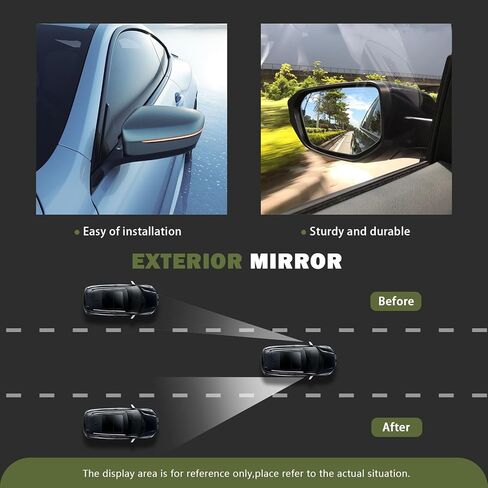 Right Outside Mirror Glass Compatible With Suzuki Grand Vitara Exc. Heated Replaces 8473065J10 06 07 08 09 10 11 12 13 2006 2007 2008 2009 2010 2011 2012 2013 in Kuwait