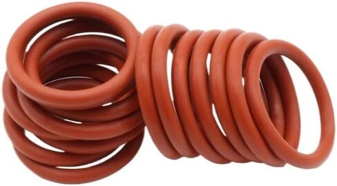 10pcs CS 2/2.4/3/4mm OD 5~90mm Red VMQ O Ring Seal Gasket Silicon Silica Gel Food Grade Rubber O-ring(OD 30mm,CS 4mm (10Pcs)) in Kuwait