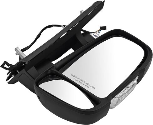 CH1321417 8 Pins Right Passenger Side Mirror compatible with Dodge Ram Promaster 1500 2500 3500 2014-2024 with Heated Turn Signal Light Temperature Sensor Power Glass Short Arm in Saudi Arabia
