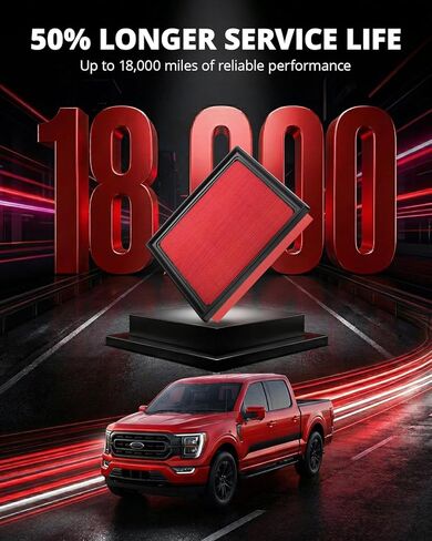 فلتر هواء محرك EVIL ENERGY، متوافق مع Subaru 2018-2025 Ascent، 2020-2025 Outback، 2018-2025 Forester، 2017-2025 Crosstrek GU/XV GT، استبدل 16546AA150 in Kuwait