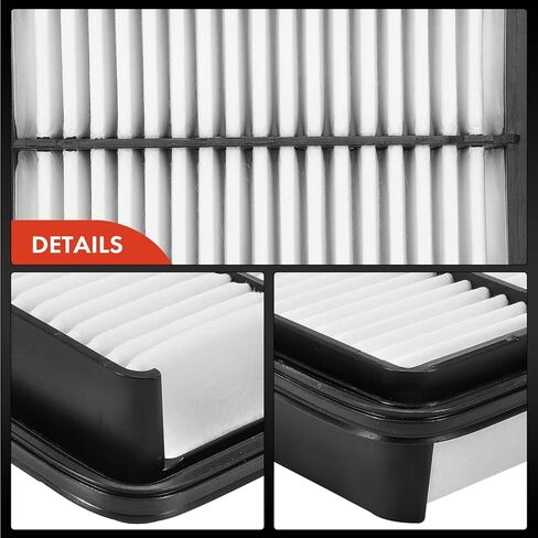 A-Premium 2-PC Engine Air Filter Compatible with Geo Storm & Isuzu Impulse, Stylus & Mazda 929 & Toyota 4Runner, Pickup, Previa, Tacoma, 1990-2004, 1.6L 2.4L 2.7L, Rigid Panel in Kuwait