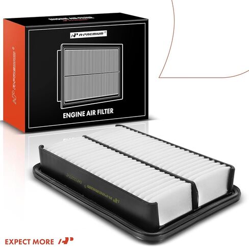 A-Premium 2-PC Engine Air Filter Compatible with Geo Storm & Isuzu Impulse, Stylus & Mazda 929 & Toyota 4Runner, Pickup, Previa, Tacoma, 1990-2004, 1.6L 2.4L 2.7L, Rigid Panel in Kuwait