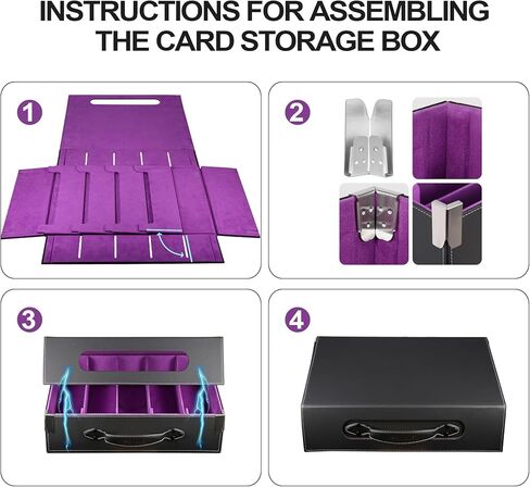 MTG Commander Deck Box with Handle, 5 Row Trading Card Storage Box for Toploaders, Portable TCG Card Organizer Case for MTG Decks & Collectible Cards in Kuwait