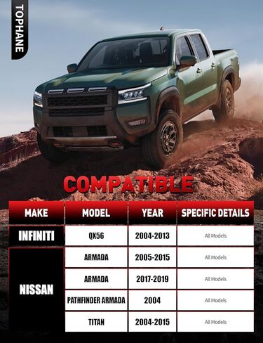 طقم تعليق أمامي 12 قطعة لسيارة Nissan Titan Armada Infiniti QX56، 2 ذراع تحكم علوي مع مفاصل كروية، 2 مفاصل كروية سفلية، مواصفات OEM، جلبة PU in Kuwait