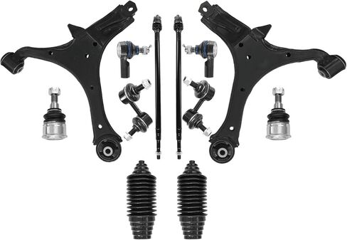 Front Lower Control Arm w/Ball Joint Tie Rod Sway Bar Boot Suspension Kit Replacement For 2003-2011 Honda Element-12 Pcs in Kuwait
