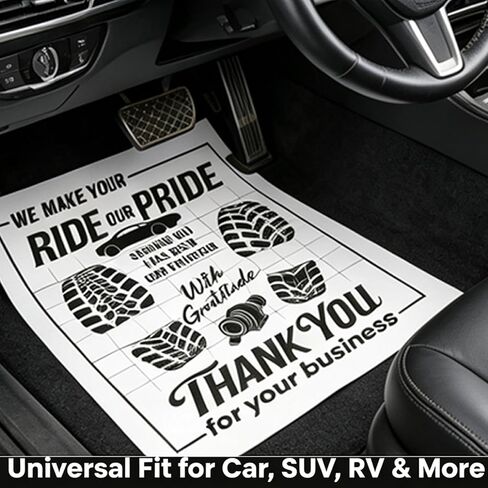 100Pcs Disposable Car Paper Floor Mats 16x20 Inch, Detailing Floor Mats Paper, Car Wash Paper Floor Mats- Kraft Paper Mats for Auto Detailing, Repair & Car Wash in Saudi Arabia
