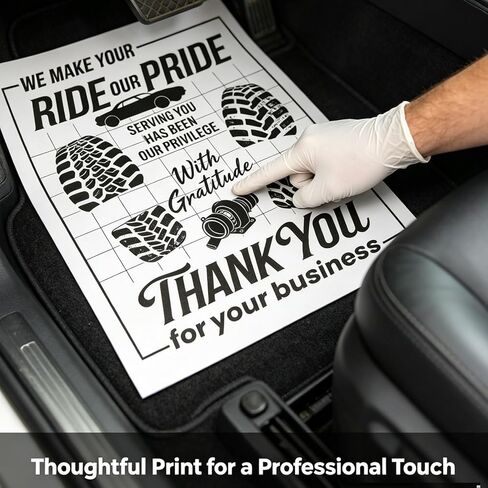 100Pcs Disposable Car Paper Floor Mats 16x20 Inch, Detailing Floor Mats Paper, Car Wash Paper Floor Mats- Kraft Paper Mats for Auto Detailing, Repair & Car Wash in Saudi Arabia