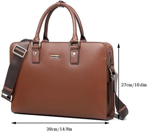 Genuine Leather Men's Bag Cowhide Computer Business Briefcase in Saudi Arabia