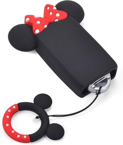 Cute Cartoon car Key Protection Cover, Compatible with Nissan Altima Maxima Sentra Armada Pathfinder Rogue Smart Remote Key and Key 2/3/4/5 Button - Black in Saudi Arabia