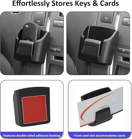 2Pcs Key Fob Holder for Car Dashboard, Car Accessories, Key Mount Organizer with Hang, Universal Key Fob Holder for Most Cars with Strong Stickers, Easy Key Access in Saudi Arabia