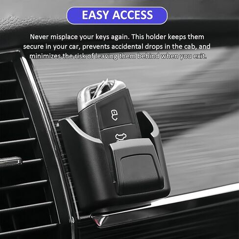2Pcs Key Fob Holder for Car Dashboard, Car Accessories, Key Mount Organizer with Hang, Universal Key Fob Holder for Most Cars with Strong Stickers, Easy Key Access in Saudi Arabia
