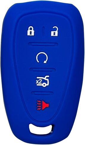 Key Fob Cover for Volt Malibu: 5 Buttons Silicone Remote Case Protector Fit for Chevy Sonic Trax Cruze Camaro Traverse Blazer 13522891 HYQ4ES 13522884 2016 2017 2018 2019 2020 2021 2022 2023 (Purple) in Saudi Arabia