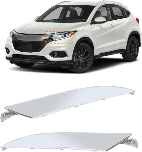 Front Hood Chrome Grille Headlight Trim Moding for Honda HR-V 2019-2021 71163-T7A-J01 71168-T7A-J51 in Saudi Arabia