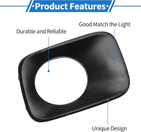 Front Left Right Fog Light Grill No.HO1038101/71107SZAA00ZZ Front Lower Bumper Fog Light Cover Inserts for Honda Pilot 2009-2011 Black ABS 1Set Replacement Car Parts in Kuwait
