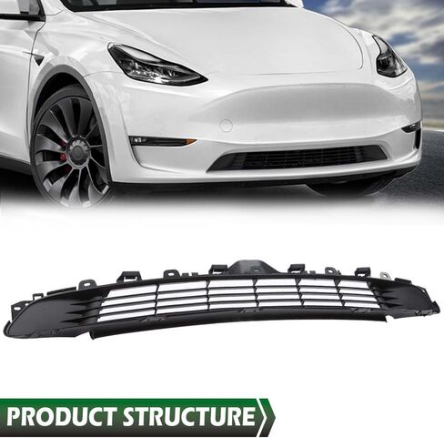 GRAND ORANGE Front Bumper Grille Lower Grille Mesh Compatible With Tesla Model 3 2017-2022 1085927-00-C in Kuwait