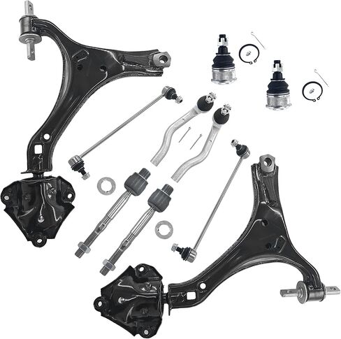 ASTARPRO 10pcs 2.4L Front Lower Control Arm and Lower Ball Joint Inner and Outer Tie Rod Ends sway bar links Compatible with 2013-2017 Honda Accord, 2015-2017 Acura TLX,6-Speed Automatic Transmission in Kuwait