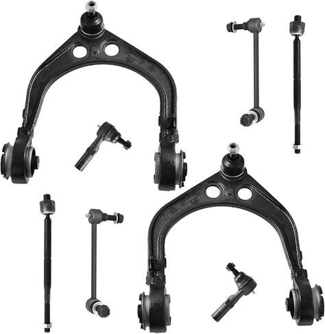 ASTARPRO - 8pcs Front Suspension Kit Front Lower Control Arm with Ball Joint Assembly + Tie Rod End Inner and Outer + Sway Bar End Links Compatible with 2005-2010 Dodge Challenger Charger Magnum 300 in Kuwait