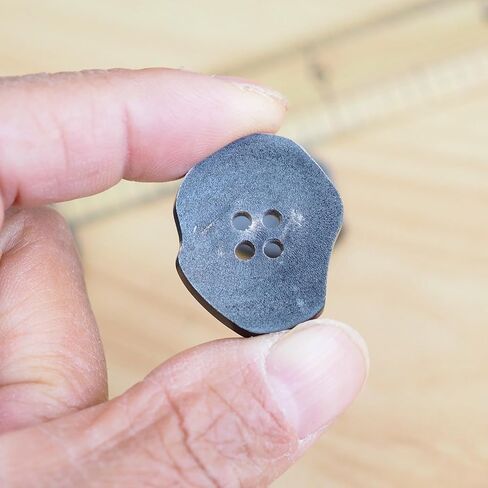 4Pcs Unique Vintage Inspired Irregular Shape Horn Buttons,26mm/1.3"*21mm/0.83",for Sewing Craft, DIY Handmade Decoration Knitting Card Making Home Decor Repair in Saudi Arabia