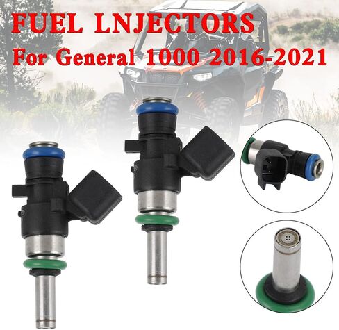 2PCS Fuel Injectors Fit For Polaris General 1000 2016-2021/4 1000 2017-2021,RZR RS1 1000 2018-2021/1000 S 2016-2021/XP1000 XP4 1000 2014-2021# OEM 2521387，0280158337 in Kuwait