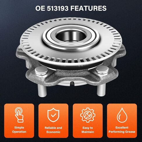 محامل محور العجلة OCPTY متوافقة مع شيفروليه تراكر لجي إم سي لسوزوكي XL-7 2001-2006 OE 513193 المحور الأمامي 5 العروات مع محاور عجلات ABS in Kuwait