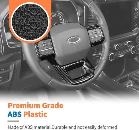 مجموعة إكسسوارات داخلية من ألياف الكربون مكونة من 12 قطعة من JeCar لسيارة Ford F150 2021-2025 - غطاء لوحة ناقل الحركة لوحدة التحكم المركزية، غطاء لوحة القيادة، ترقية الديكور in Kuwait