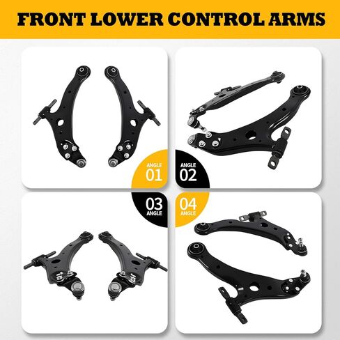 12PCS Front Lower Control Arms Compatible with Camry ES300 2002-2003 Suspension kit Tie Rod Sway Bar in Kuwait