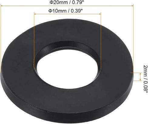 8Pcs M3 M4 M5 M6 M7 M8 M10 Rubber Flat Washer Plane Spacer Insulation Gasket For Bolts(M20x30x2.5mm) in Saudi Arabia