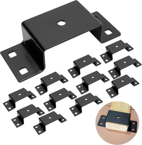 Lonffery Trailer Stake Pocket - 12PCS Trailer Side 2x4 Brackets for Wood, Utility Trailer Accessories, Trailer Side Pocket Tie Down, Stake Pocket Accessories in Saudi Arabia