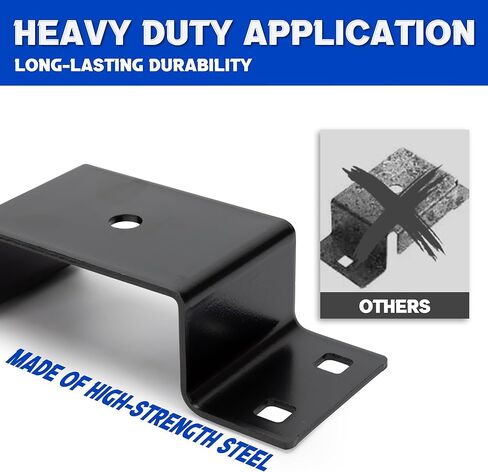 Lonffery Trailer Stake Pocket - 12PCS Trailer Side 2x4 Brackets for Wood, Utility Trailer Accessories, Trailer Side Pocket Tie Down, Stake Pocket Accessories in Saudi Arabia