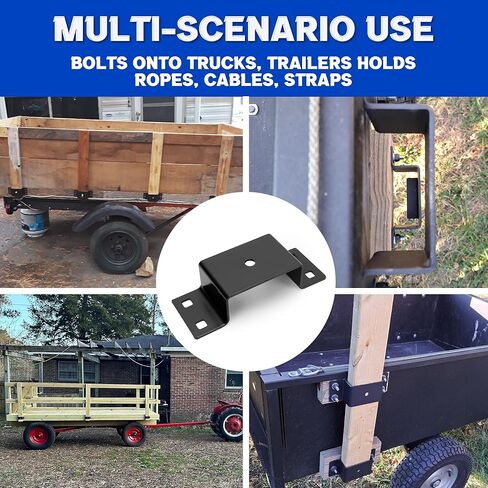 Lonffery Trailer Stake Pocket - 12PCS Trailer Side 2x4 Brackets for Wood, Utility Trailer Accessories, Trailer Side Pocket Tie Down, Stake Pocket Accessories in Saudi Arabia