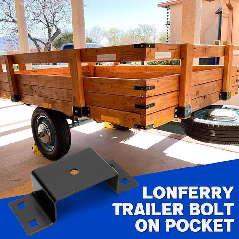 Lonffery Trailer Stake Pocket - 12PCS Trailer Side 2x4 Brackets for Wood, Utility Trailer Accessories, Trailer Side Pocket Tie Down, Stake Pocket Accessories in Saudi Arabia