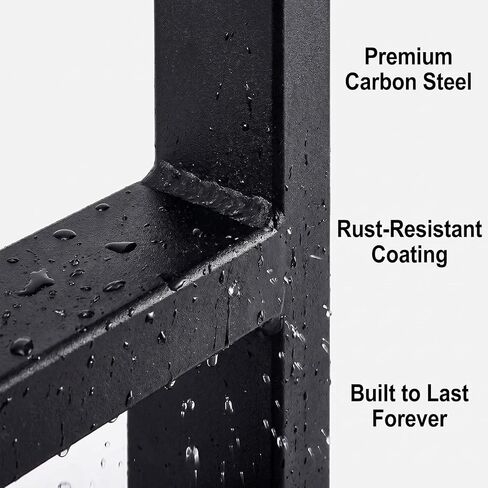 Ladder Rack for Truck, Side Mount Trailer Ladder Rack, 2 Racks Heavy Duty Enclosed Trailer Accessories with Bungee Cords Fit for Open and Enclosed Trailer Side Wall, Max 380 LBS per Pair in Saudi Arabia