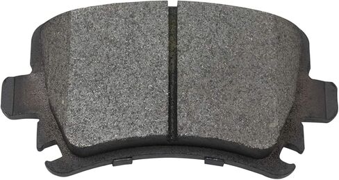 TRQ Rear Brake Pad and Rotor Set Semi Metallic Solid G Coated Rotors Calipers Compatible with 2010 Volkswagen Golf 2005-2010 Jetta 2006-2009 Rabbit in Kuwait