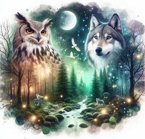 FHBUBPUP Scenery Diamond Art Kits for Adults, Animal Diamond Painting Kits, Beginners DIY Full Drill Round Diamond Dot Gem Art Crafts Home Wall Decoration Gift 12×12Inch in Kuwait