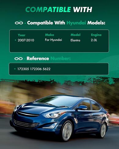 Scitoo مجموعة الدعامات الكاملة السريعة ممتص الصدمات مناسب 2007-2010 لسيارة Hyundai Elantra (الزوج الأمامي الخلفي) in Kuwait