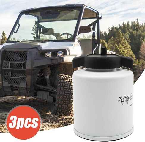 Anxingo 3 Pcs 6667352 Fuel Filter Replacement for 453 463 553 653 751 753 853 863 T110 T140 T180 T190 T200 Replaces BF1257 FS19581 6647773 in Kuwait
