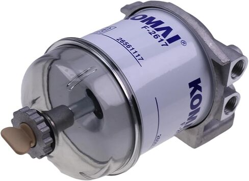 Fuel Filter Assembly 2656615 Compatible for CAV Delphi Perkins 1004-4 1004-40 1004-42 403C-15 403D-11 403D-15 404C-22 404D-15 404D-22 404F-22 Replace P556245 BF825 FF167 in Kuwait